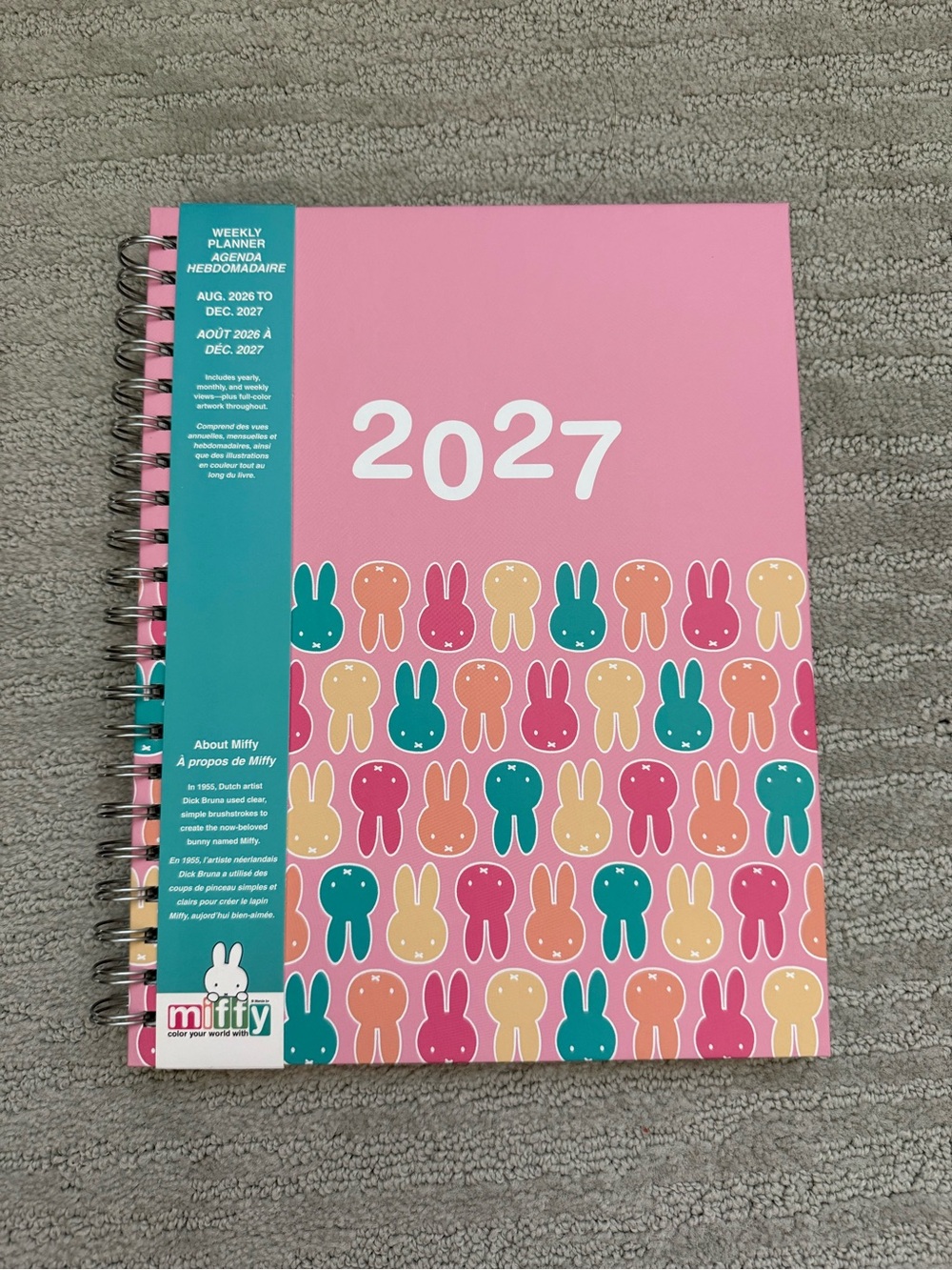 NWT-Miffy 2026/2027 monthly/weekly planner